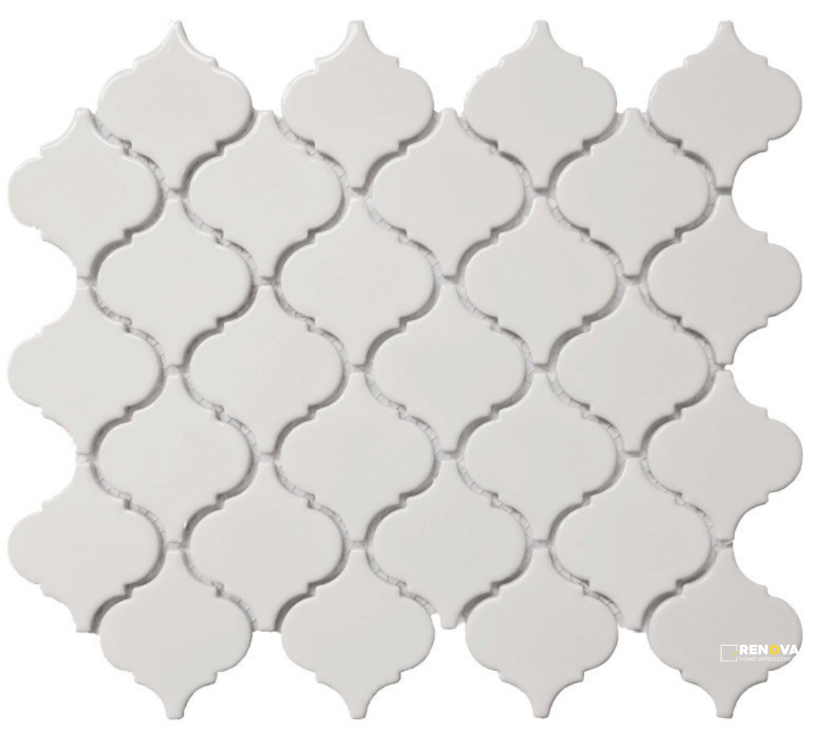 CC MOSAICS BRIGHT WHITE LANTERN MOSAIC 2" - 3