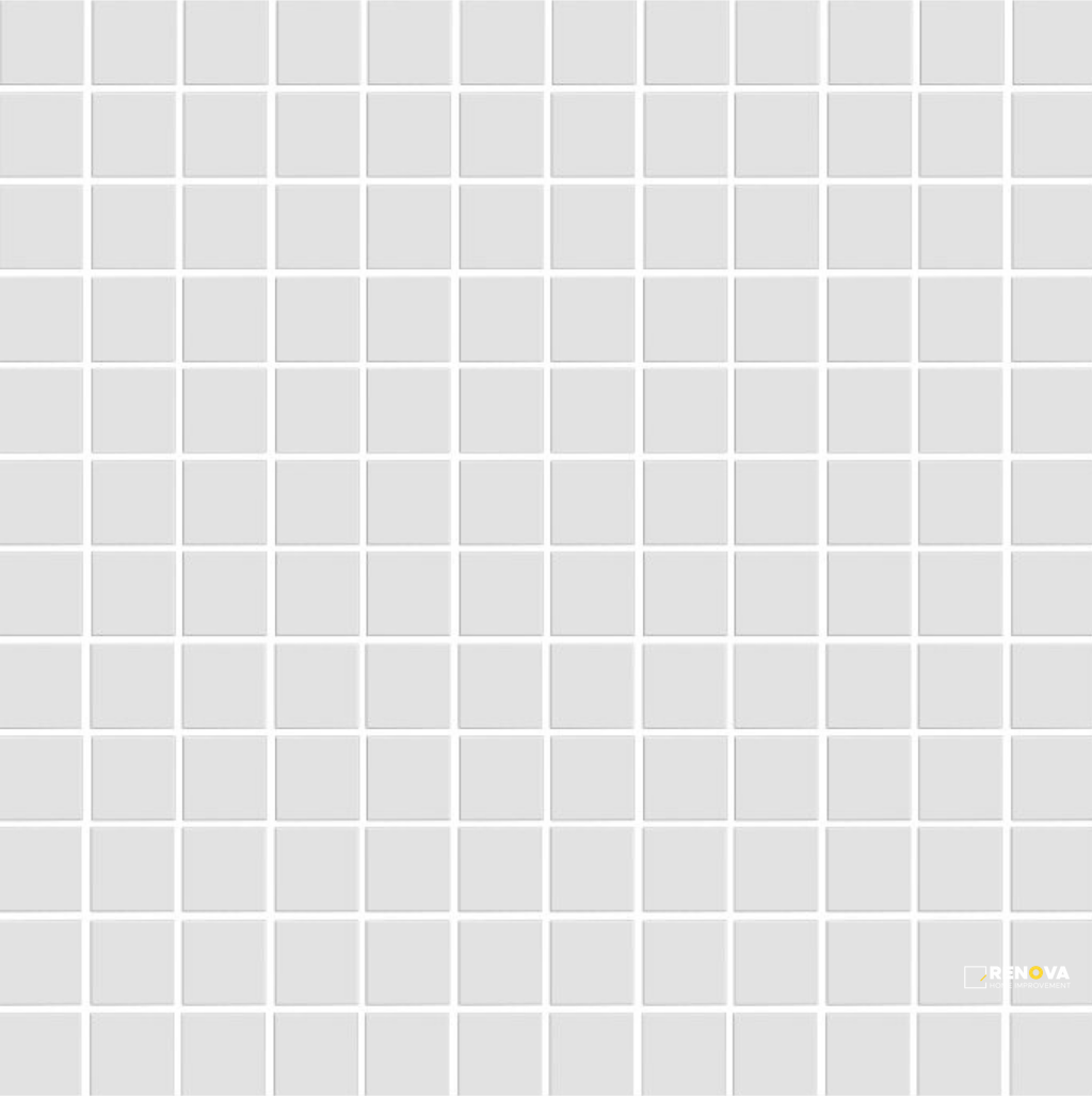 CC MOSAICS MATTE WHITE SQUARE MOSAIC 1X1 - 2