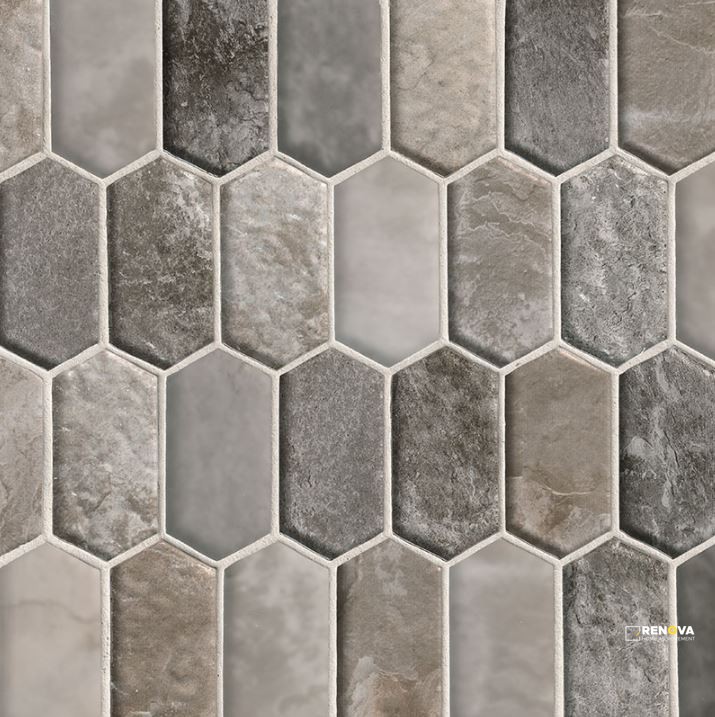 SAVOY PICKET PATTERN MOSAIC 8MM - 3