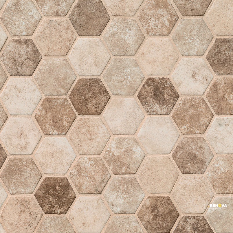SANDHILLS HEXAGON MOSAIC 6MM - 4