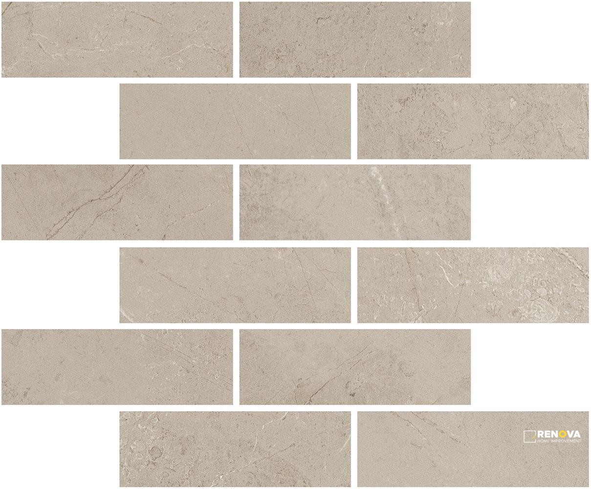 PORTOBELLO ST CROIX CARAMEL 2X6 STAGGERED MOSAIC MATTE .92 SF/SHT - 2