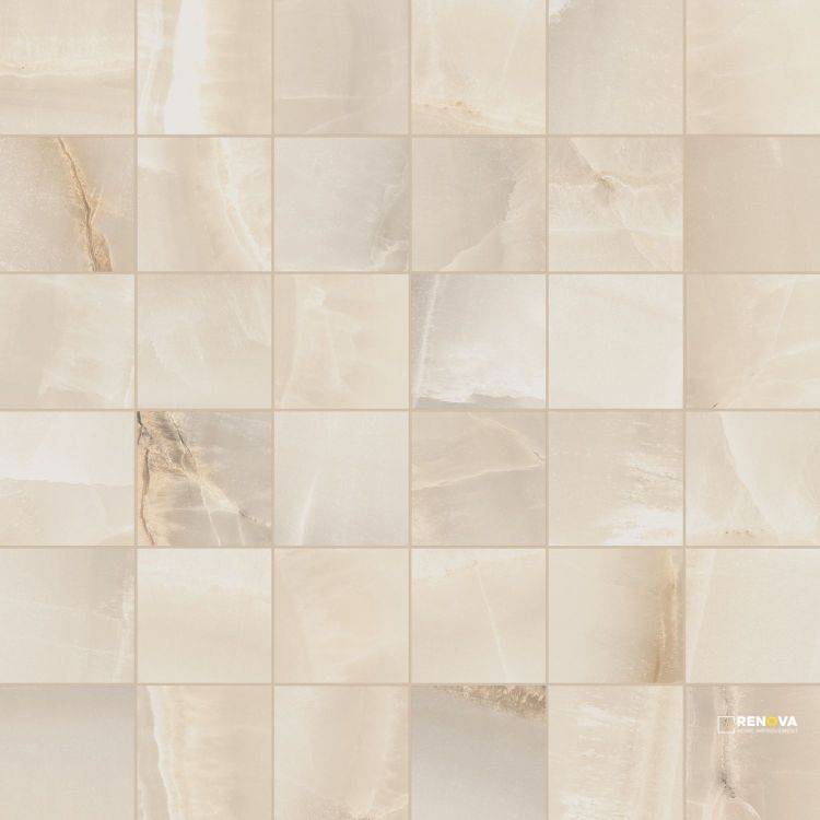 AKOYA IVORY MATTE MOSAIC 12" X 12" - 2