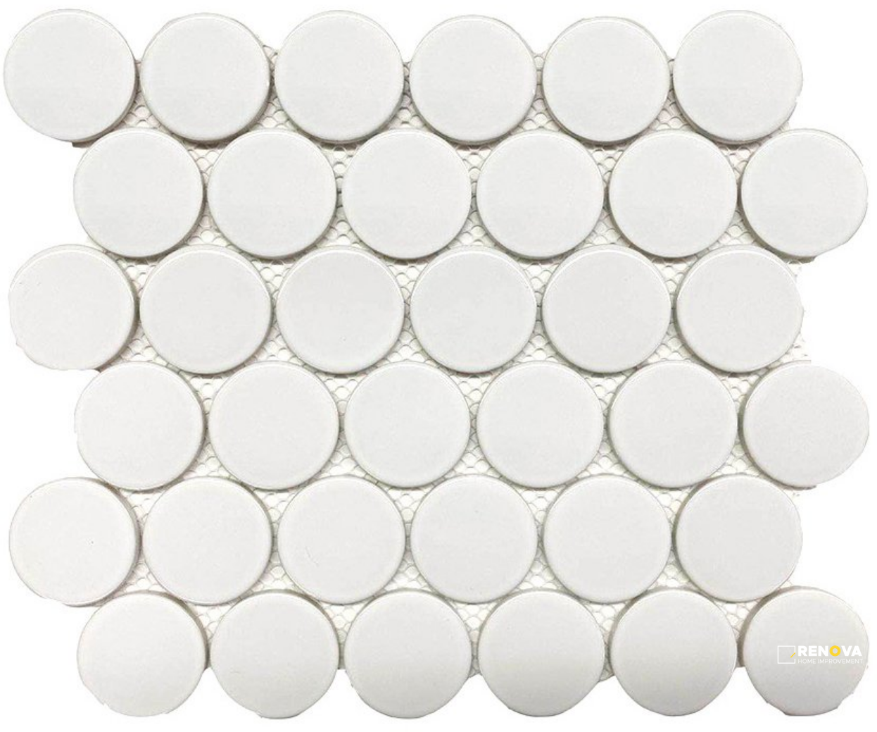 CC MOSAICS PLUS BRIGHT WHITE DOTS 2" - 4