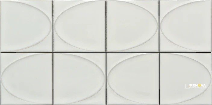MIZU GLOSSY ELLIPSE MOSAIC 8X16 - 9