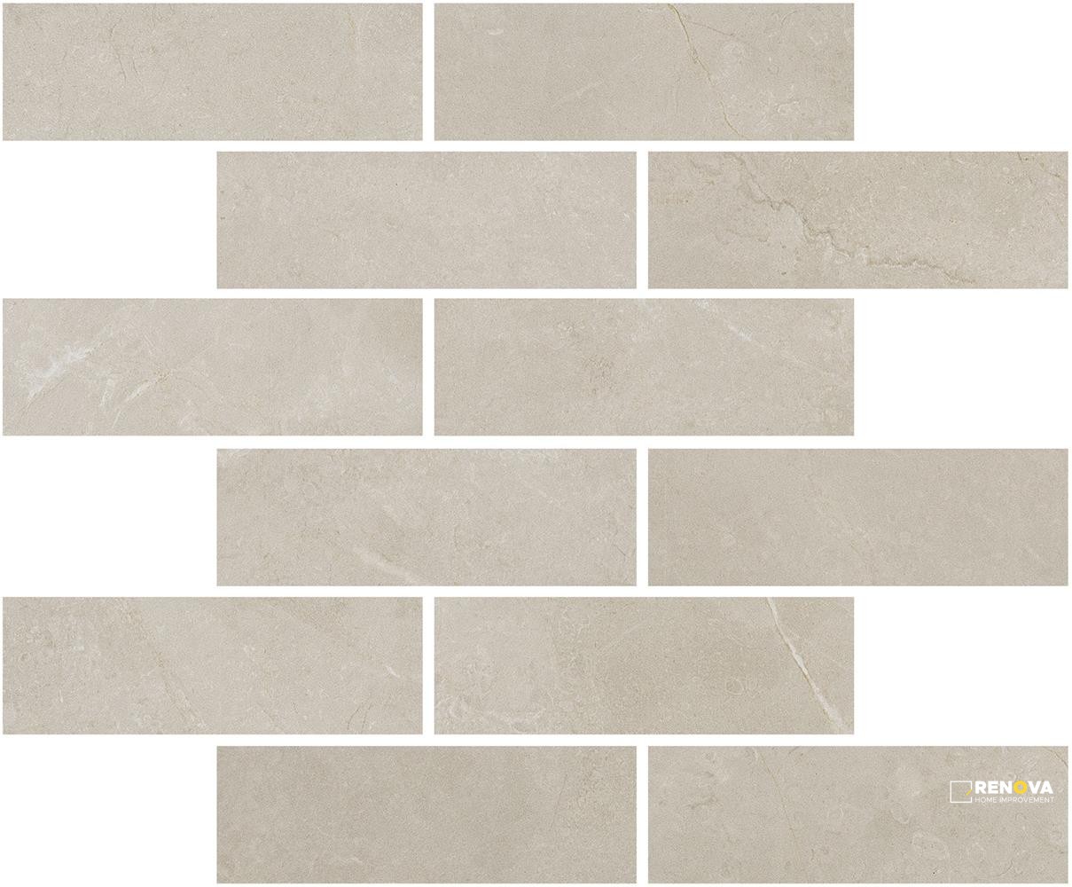 PORTOBELLO ST CROIX CHAMPAGNE 2X6 STAGGERED MOSAIC MATTE .92 SF/SHT - 2