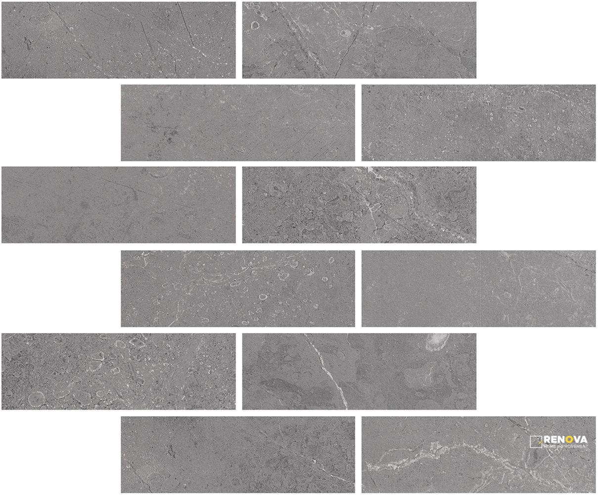 PORTOBELLO ST CROIX ASH 2X6 STAGGERED MOSAIC MATTE .92 SF/SHT - 2