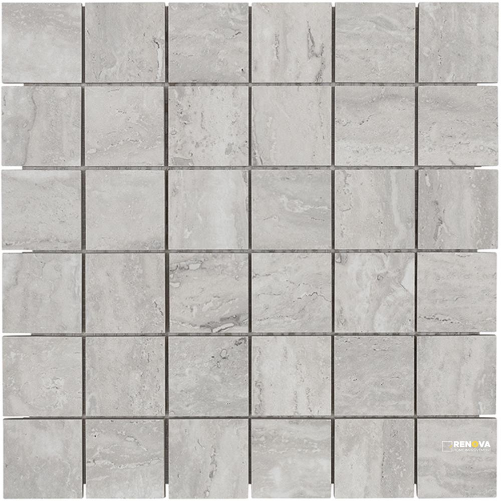 PORTOBELLO TIVOLI SILVER 2X2 MOSAIC MATTE .956 SF/SHT - 2