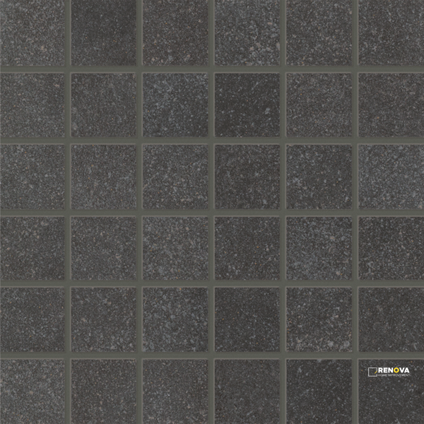 CROSSVILLE MAIN STREET BOUTIQUE BLACK 2X2 MOSAIC UNPOLISHED - 4