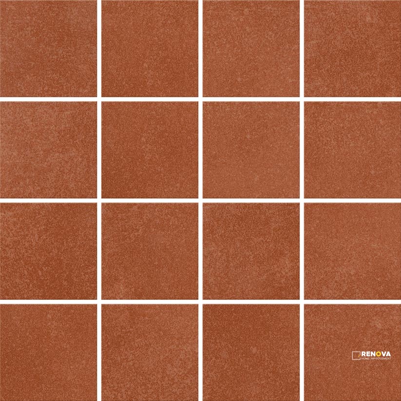 CROSSVILLE COLOR BLOX 2.0 CAYENNE 3X3 MOSAIC UNPOLISHED - 2