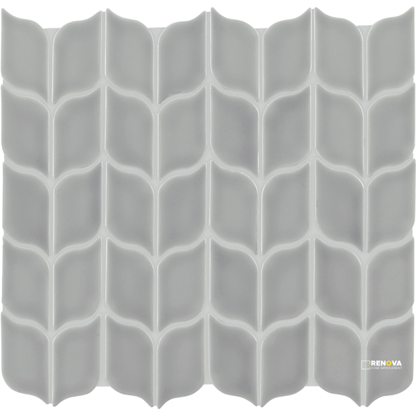 CROSSVILLE HANDWRITTEN NEUTRALS PRIVATE AFFAIR LEAF MOSAIC GLOSS .875 SF/SHT - 3