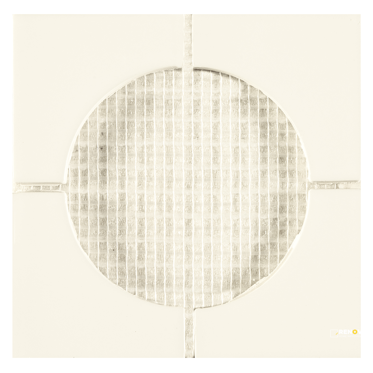 CROSSVILLE CURSIVE GHOST 6X6 4 CORNER MOSAIC GLOSS - 5