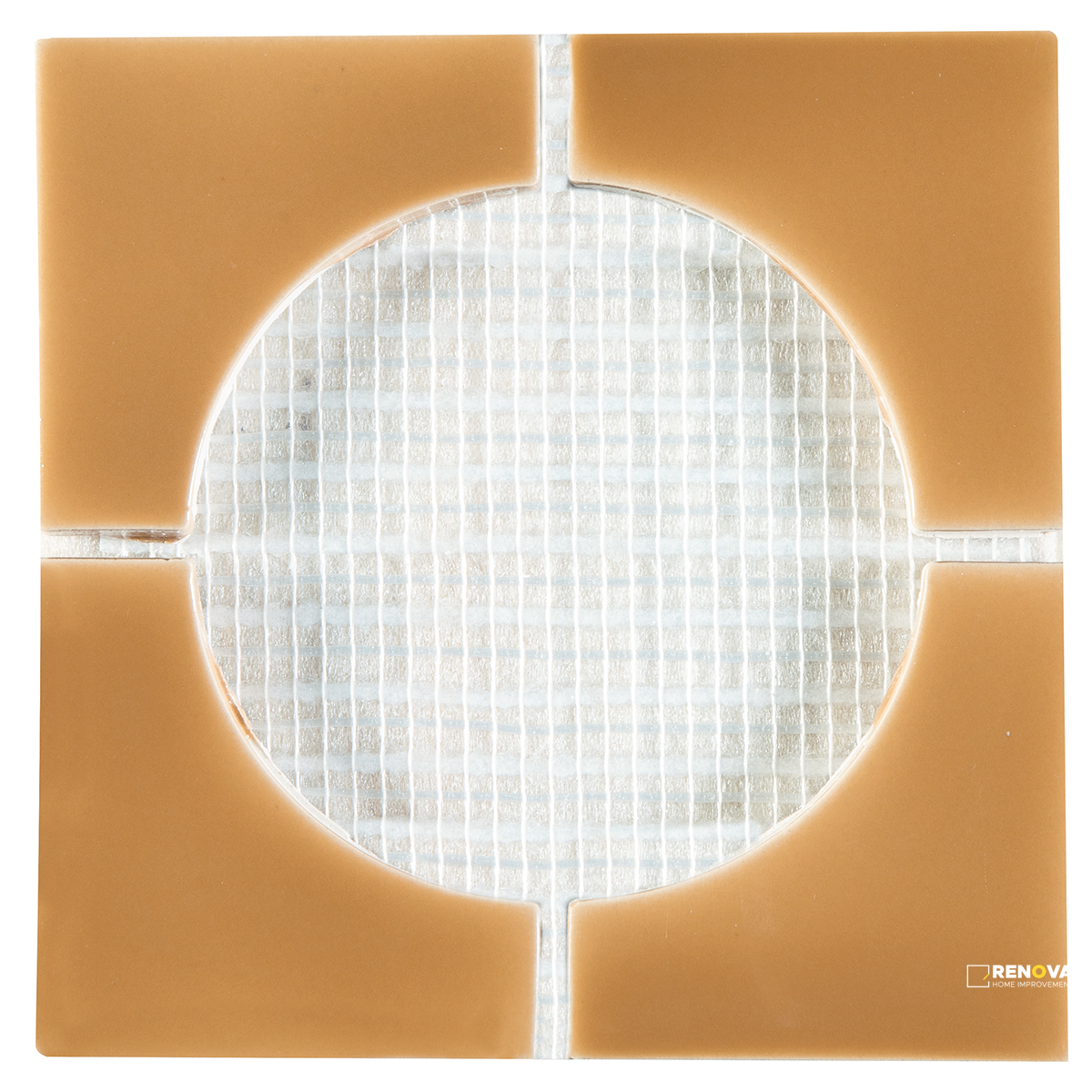 CROSSVILLE CURSIVE GOLDENROD 6X6 4 CORNER MOSAIC GLOSS - 2