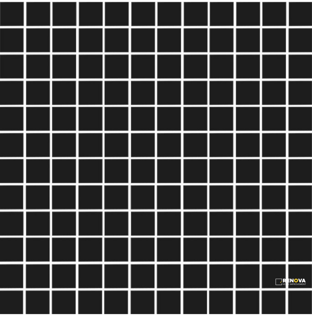 CC MOSAICS MATTE BLACK SQUARE MOSAIC 1X1 - 2
