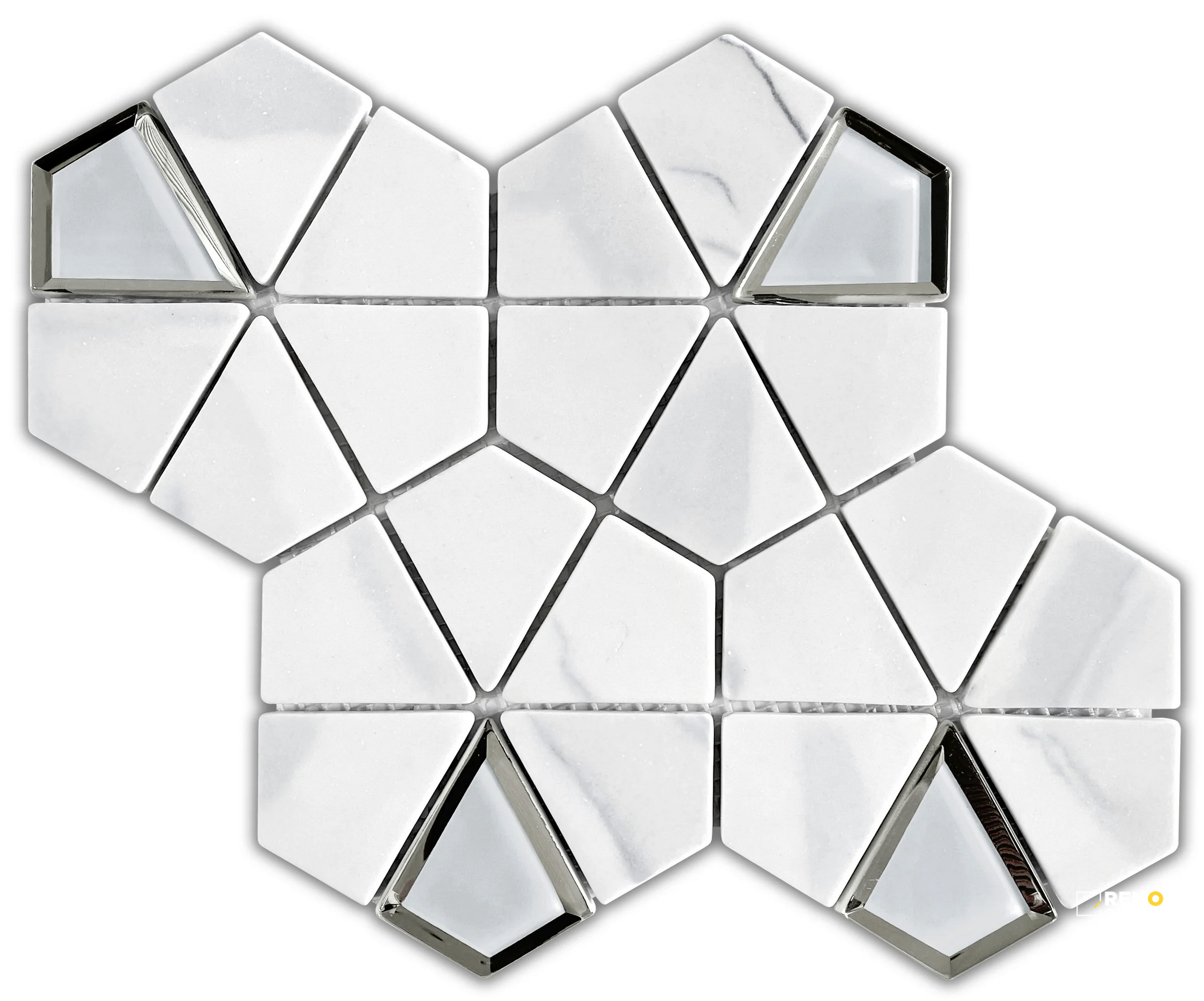LAMOUR CUT POLISHED KALEIDOSCOPE MOSAIC 9X11 - 3
