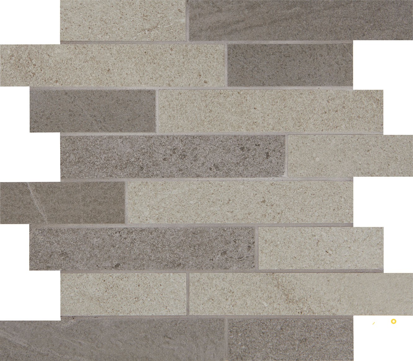PIETRA ITALIA STACK MOSAIC BLACK/GREY - 2