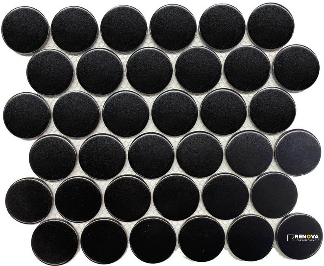 CC MOSAICS PLUS MATTE BLACK DOTS 2" - 3