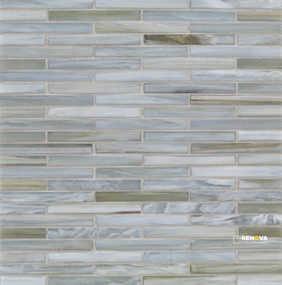 LUNADA BAY TILE AGATE LUCCA 1/2X4 BRICK MOSAIC SILK - 2