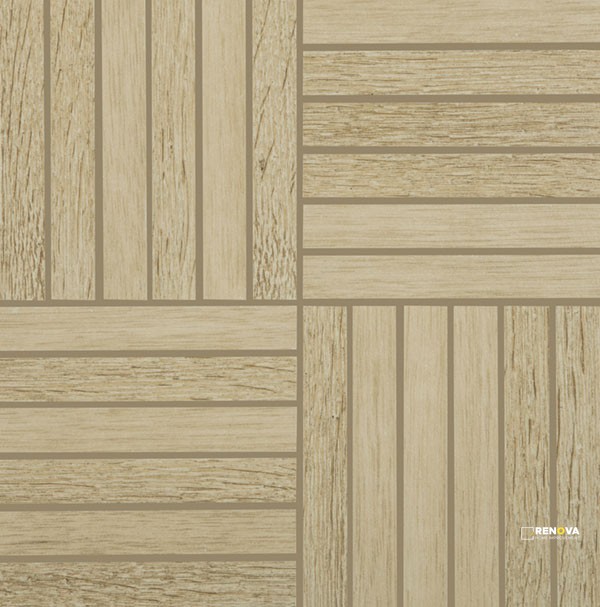 CROSSVILLE NEST BLISSFUL OAK AND OLIVE 1X6 MOSAIC UNPOLISHED - 3