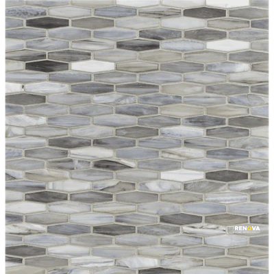 LUNADA BAY TILE AGATE BARI 5/8X2 MARTINI MOSAIC SILK - 2
