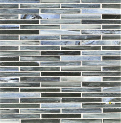 LUNADA BAY TILE AGATE PISA 1/2X4 BRICK MOSAIC SILK - 2