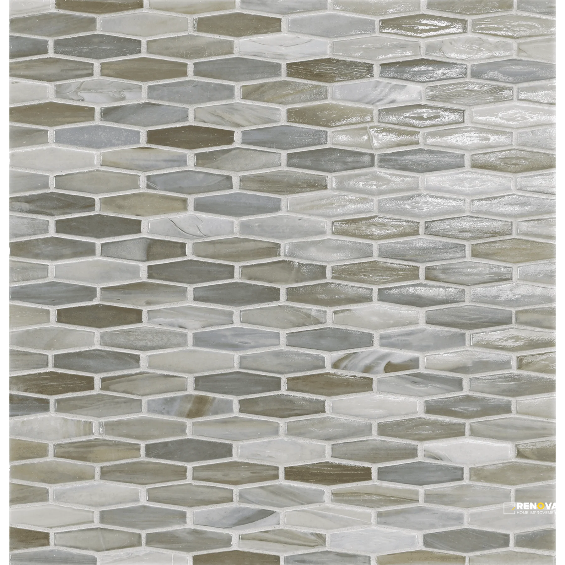 LUNADA BAY TILE AGATE CORTONA 5/8X2 MARTINI MOSAIC PEARL - 2