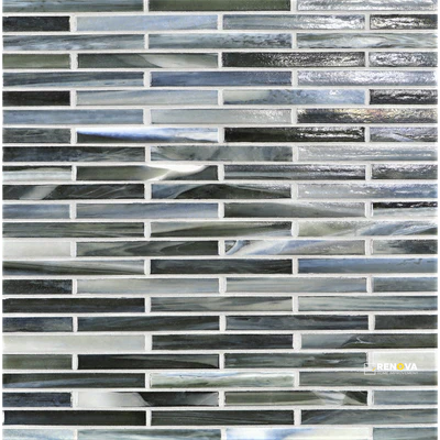 LUNADA BAY TILE AGATE PISA 1/2X4 BRICK MOSAIC PEARL - 2