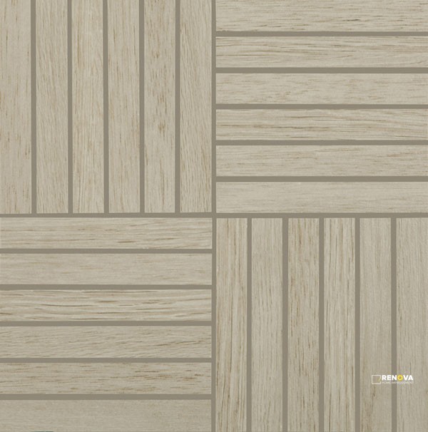 CROSSVILLE NEST MINDFUL OAK AND OLIVE 1X6 MOSAIC UNPOLISHED - 2