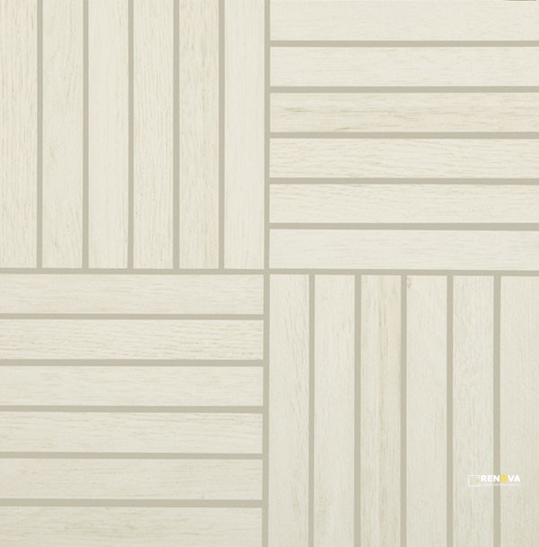 CROSSVILLE NEST LEVITY OAK AND OLIVE 1X6 MOSAIC UNPOLISHED - 2