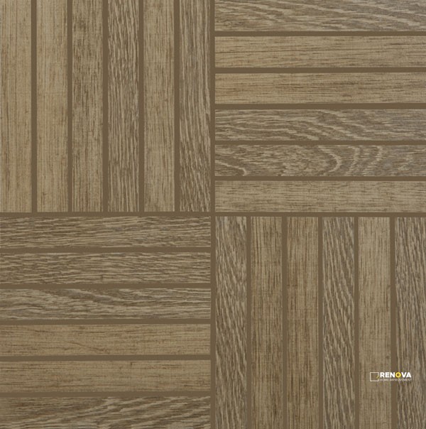CROSSVILLE NEST JOYOUS OAK AND OLIVE 1X6 MOSAIC UNPOLISHED - 4