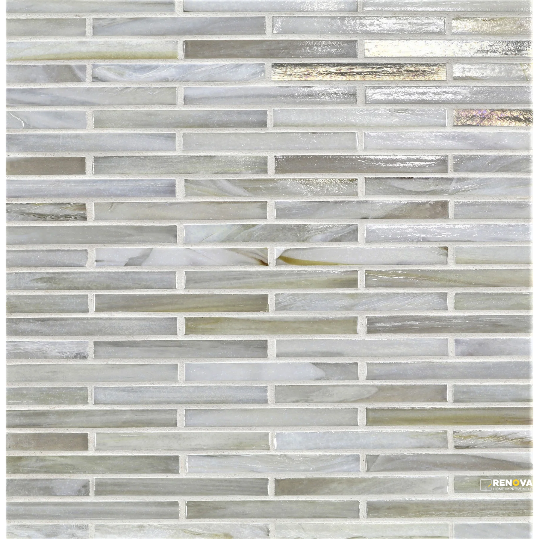 LUNADA BAY TILE AGATE ASOLO 1/2X4 BRICK MOSAIC PEARL - 2