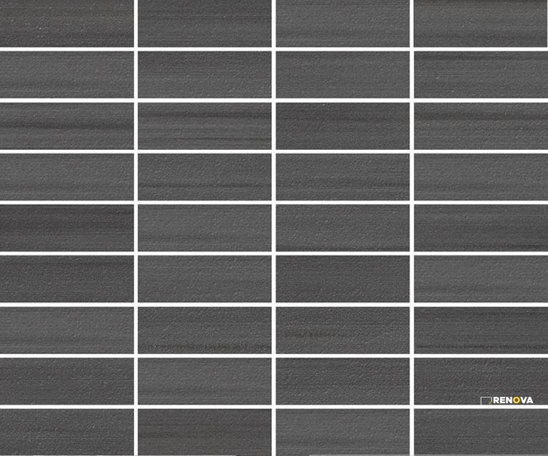 GAZZINI MET ANTRACITE 1X3 STACKED MOSAIC .8611 SF PER SHT - 3