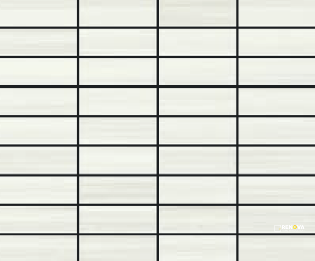 GAZZINI MET WHITE 1X3 STACKED MOSAIC .8611 SF PER SHT - 2