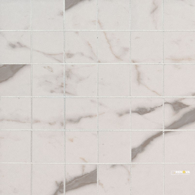 WHITE VENA 2X2 MOSAIC MATTE ( 8 SF PER BOX ) - 4