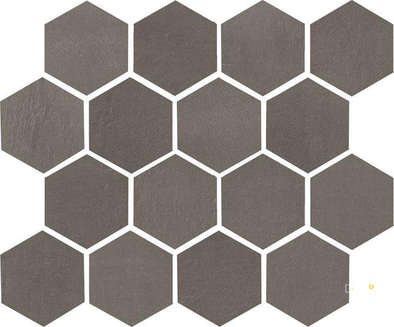 GAZZINI FACTORY BLACK 3X3 HEXAGON MOSAIC .8406 SF PER SHT 10X12 SHEET - 2