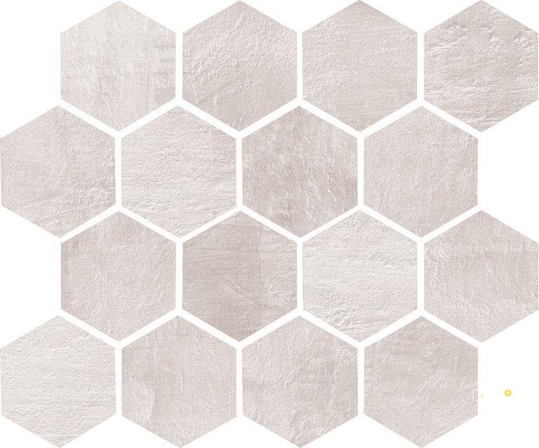 GAZZINI FACTORY WHITE 3X3 HEXAGON MOSAIC .8406 SF PER SHT 10X12 SHEET - 2