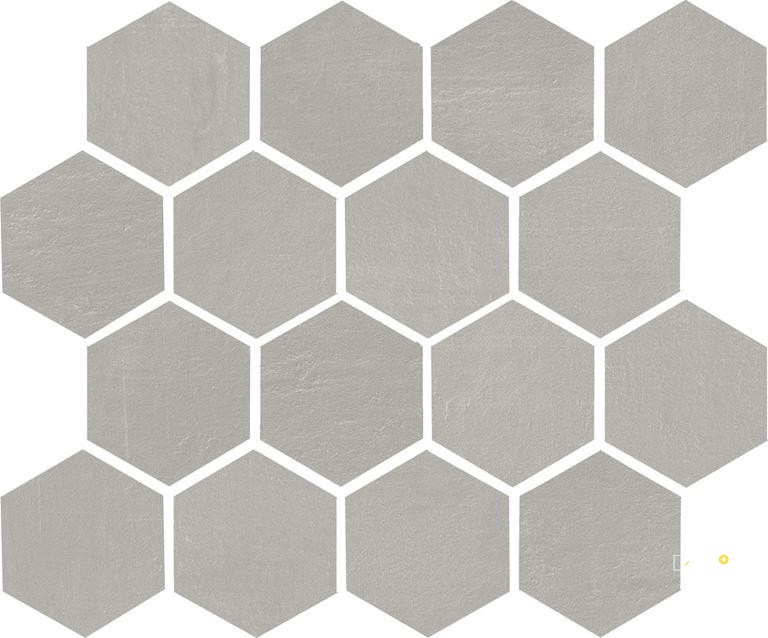 GAZZINI FACTORY GREY 3X3 HEXAGON MOSAIC .8406 SF PER SHT 10X12 SHEET - 2