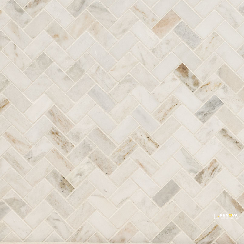 ARABESCATO VENATO WHITE 1X2 HERRINGBONE HONED - 5