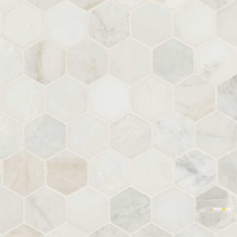 ARABESCATO VENATO WHITE 2" HEX HONED - SMOT-ARAVEN-2HEXH - 6