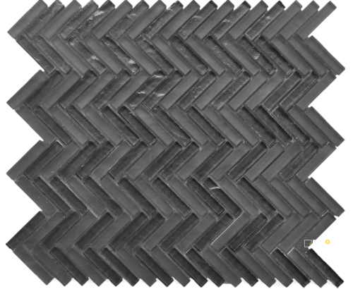 MOSAIC CHICAGO HERRINGBONE 0.5" X 2" ON 12" X 12" MESH - STATIL868 - 2