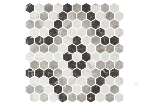ONIX HEX PATTERN MOSAIC MALLA - PATTERN 4 - 3