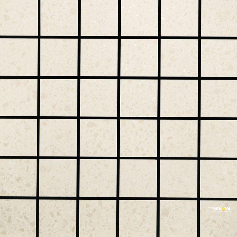 CROSSVILLE ALASKA BONE 2X2 MOSAIC UNPOLISHED  .975 SF/SHT - 2