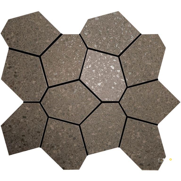 CROSSVILLE ALASKA MINK POLYGON MOSAIC UNPOLISHED   1.26 SF/SHT - 2
