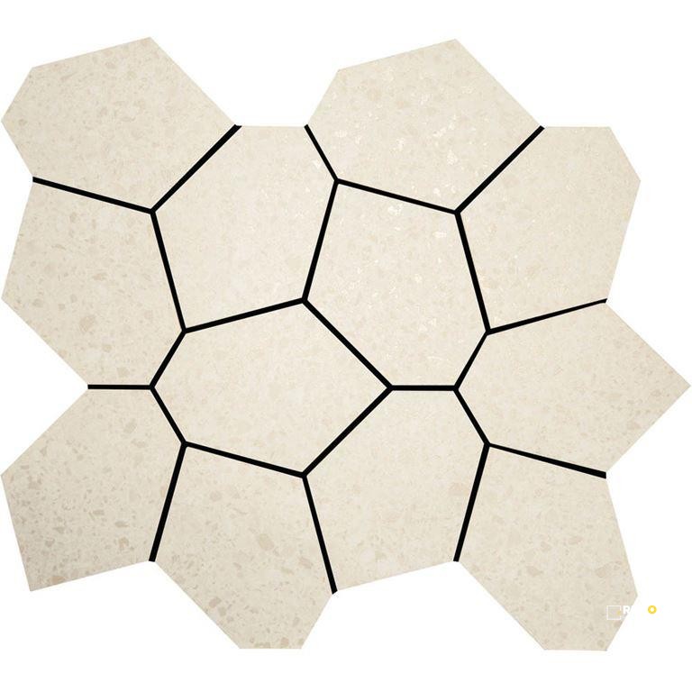 CROSSVILLE ALASKA BONE POLYGON MOSAIC UNPOLISHED   1.26 SF/SHT - 2
