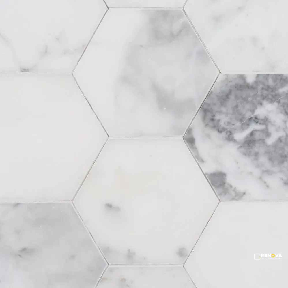 CHAPTER 18 - ROTUNDA CALACATTA GOLD FIELD TILE HEX 5" X 5-7/8" - 4