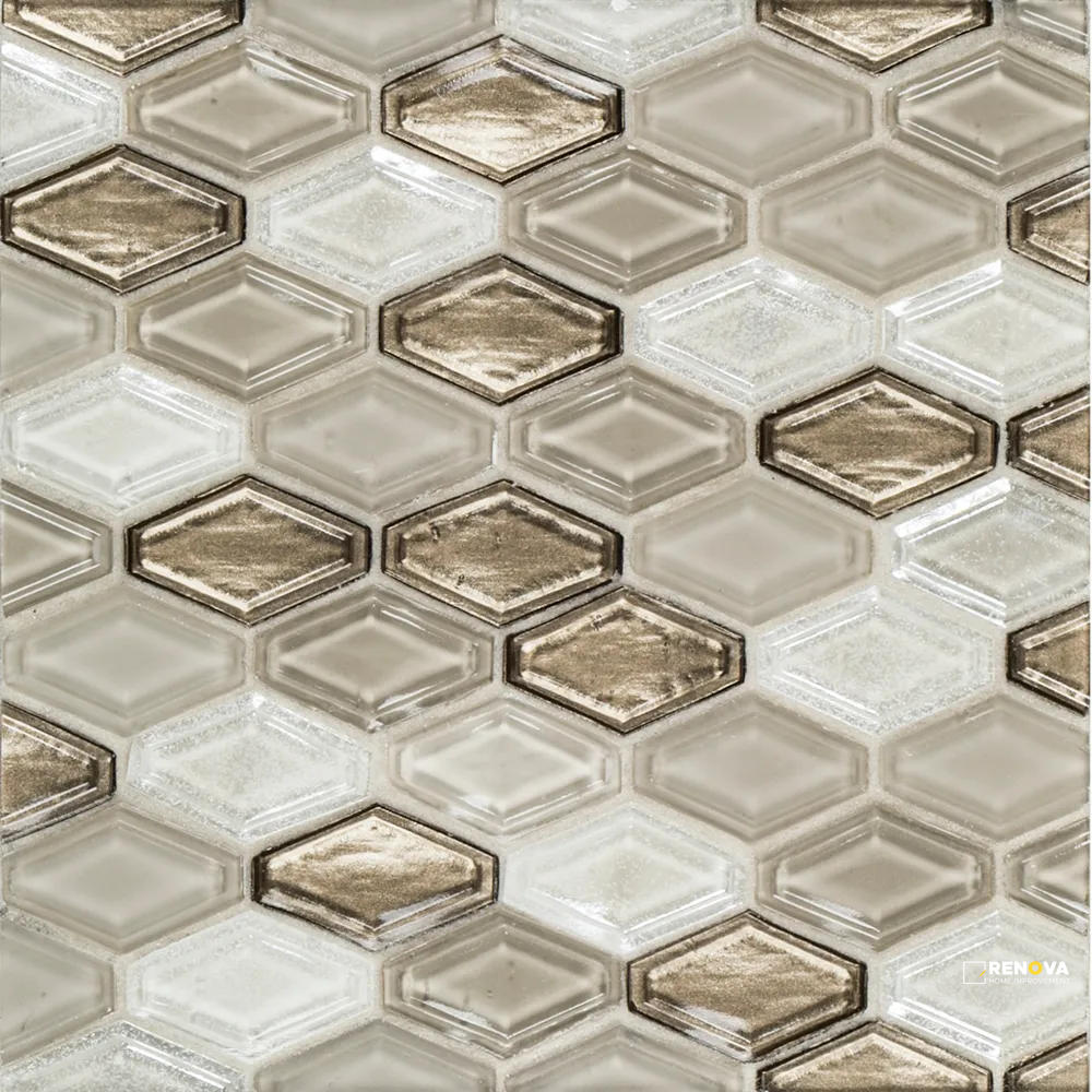 CHAPTER 1 - SUITE GLASS BEVELED ELONGATED HEX 10-1/2" X 11-3/8" - 12