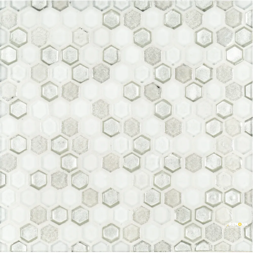 CHAPTER 1 - SUITE GLASS HEX MOSAIC 5/8" ON 11" X 11" SHEET - FLOJEF108 - 8