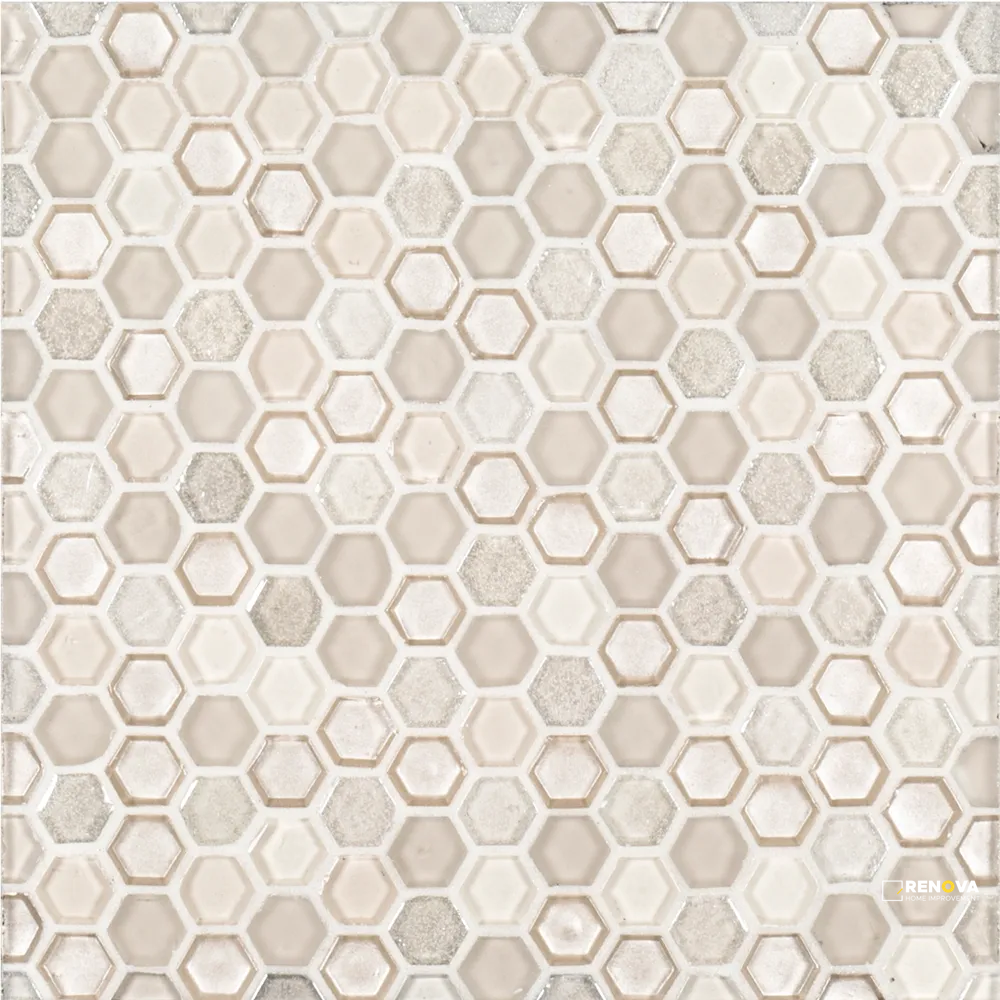 CHAPTER 1 - SUITE GLASS HEX MOSAIC 5/8" ON 11" X 11" SHEET - FLOJEF108 - 9