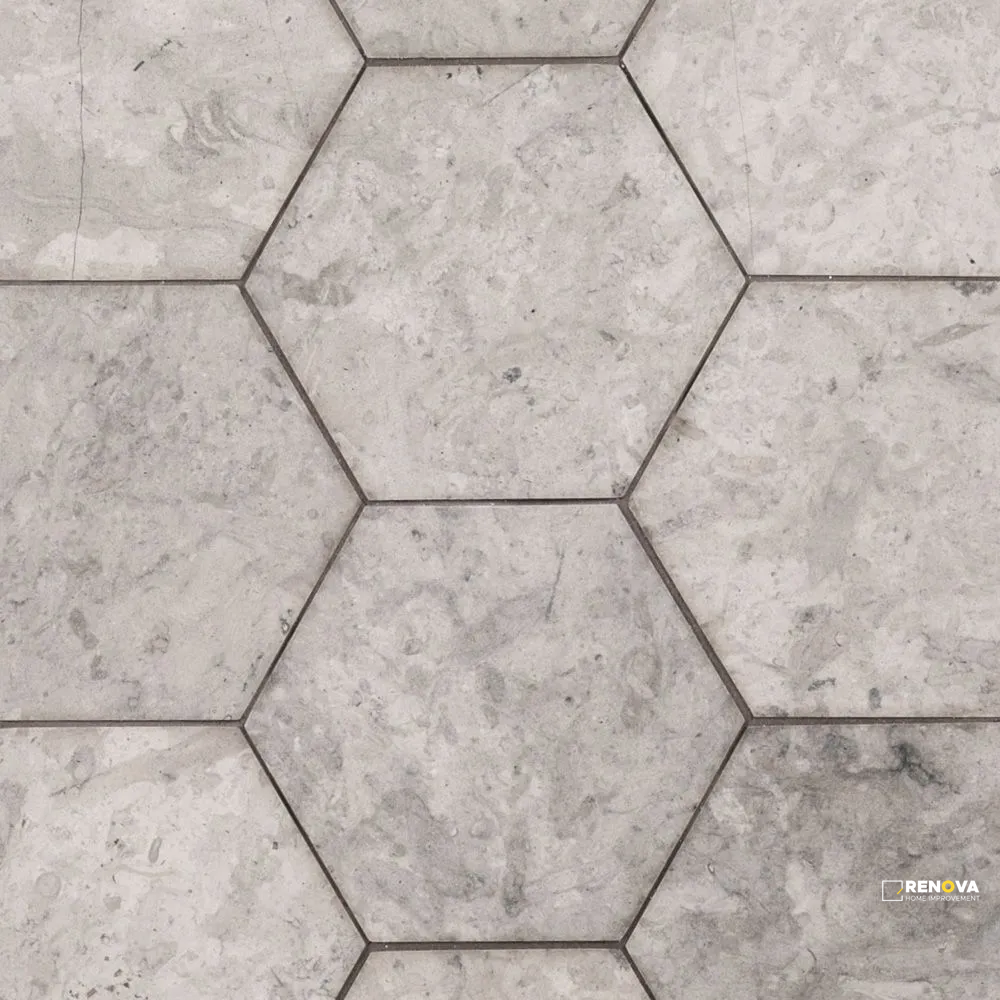 CHAPTER 18 - ROTUNDA TUNISIAN GREY FIELD TILE HEX 5" X 5-7/8" - 5