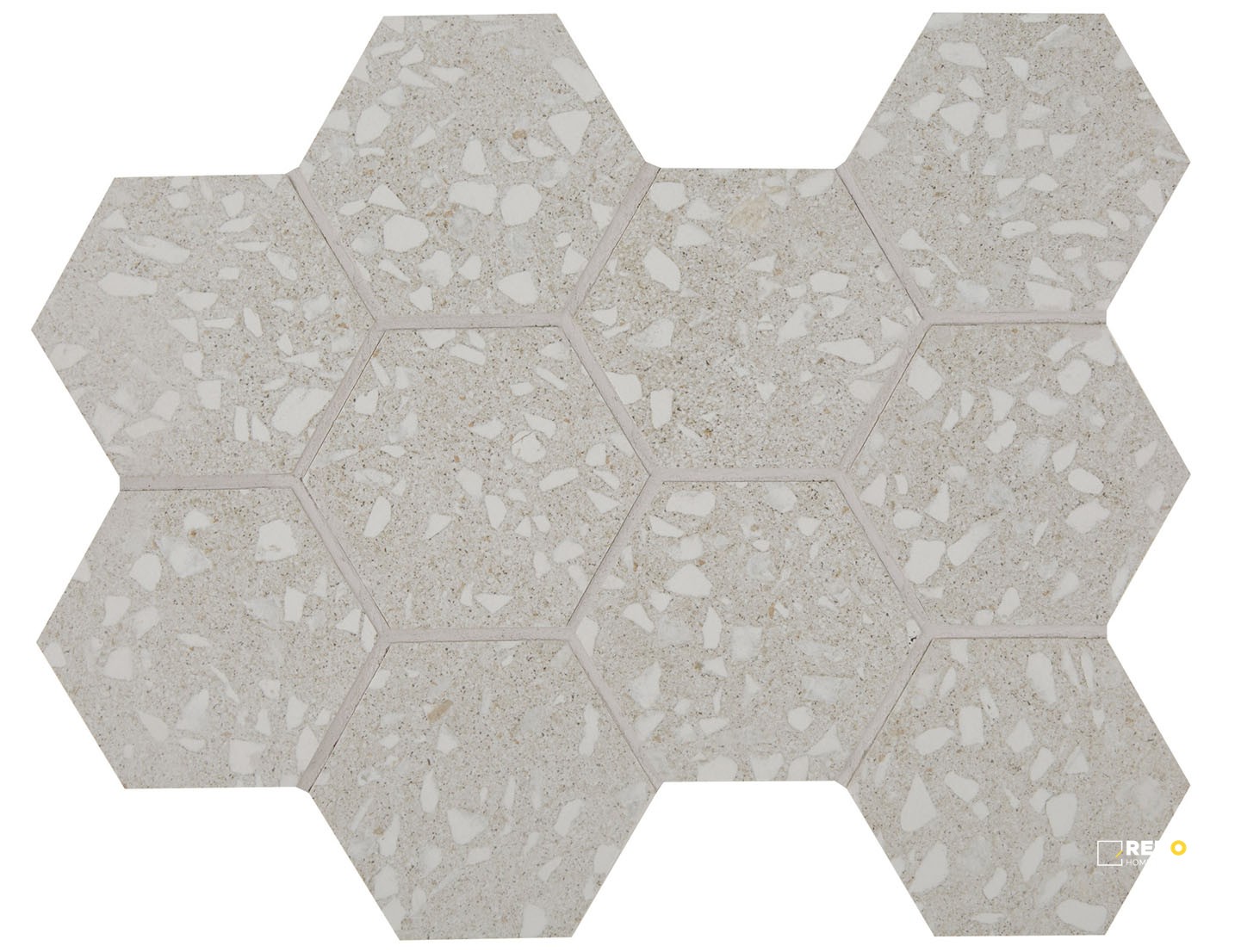 TERRAZZO HEXAGON MOSAIC 4" - 3