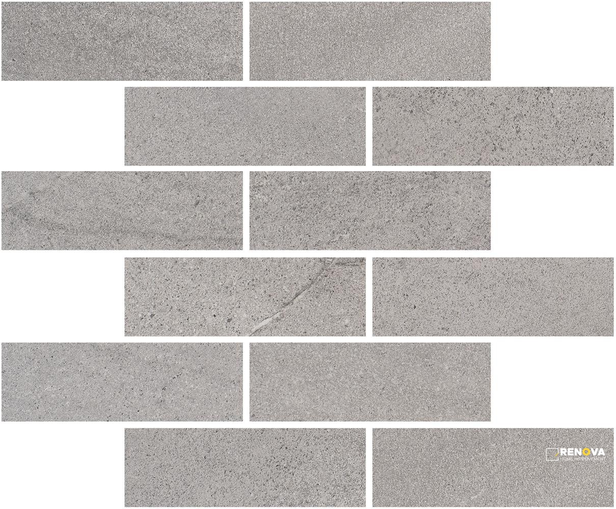 PORTOBELLO ST MARTIN SILVER 2X6 STAGGERED MOSAIC MATTE .92 SF/SHT - 2